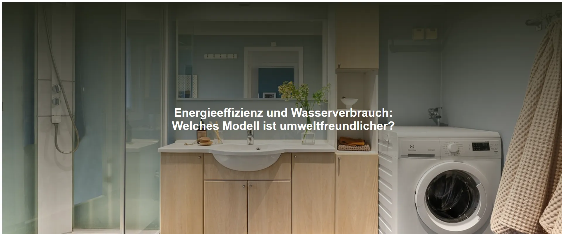 Energieeffizienz und Wasserverbrauch: Welches Modell ist umweltfreundlicher?