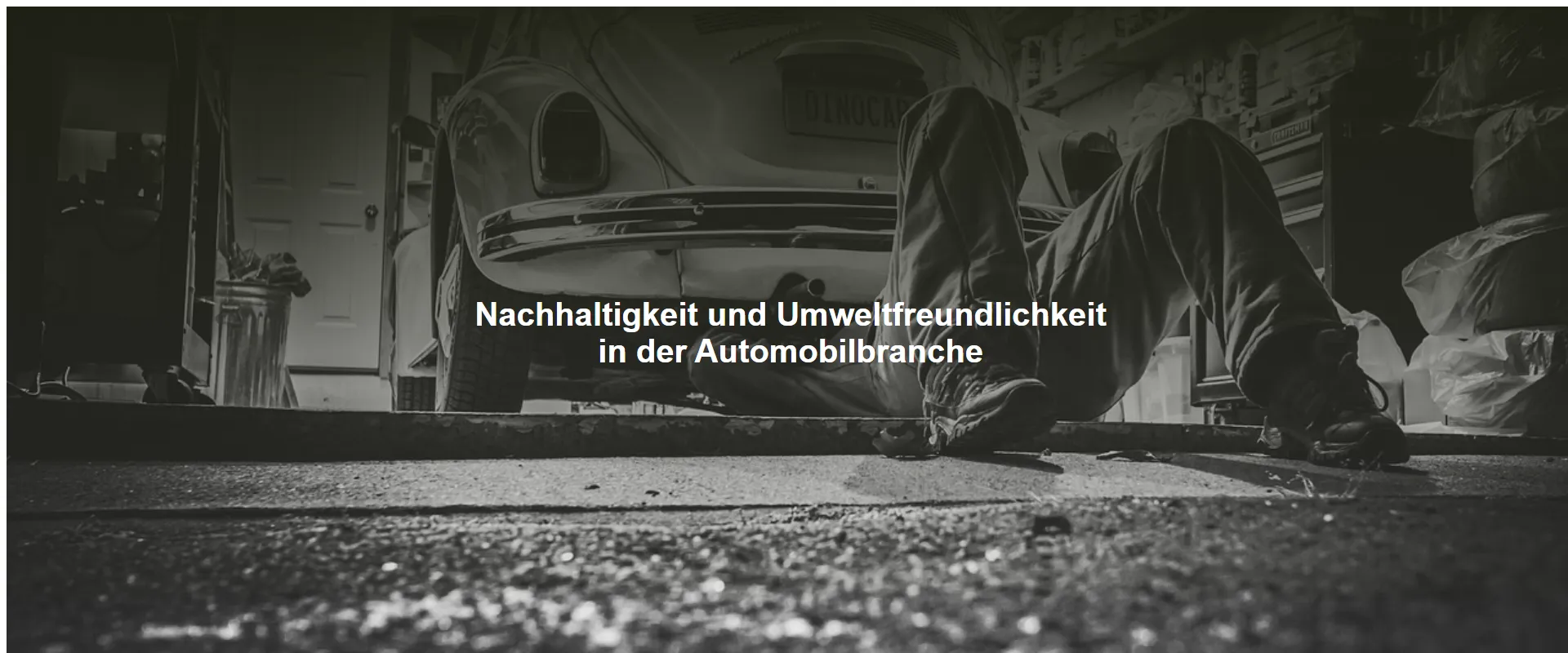 Nachhaltigkeit und Umweltfreundlichkeit in der Automobilbranche